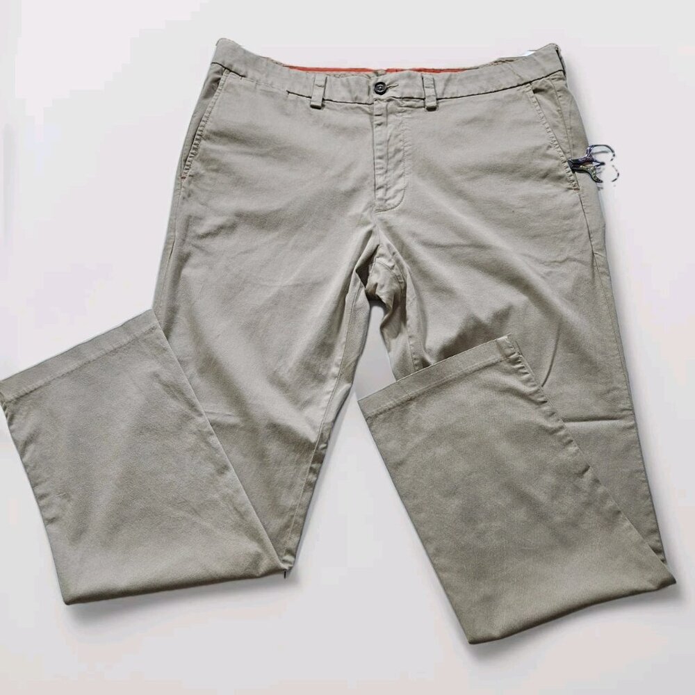 Tommy Bahama Pants Mens 38x32 Lot of 2 Beige Brown Cotton Pockets Stretch Preppy - Picture 9 of 16